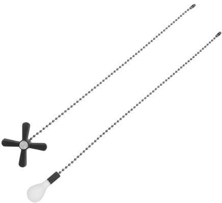 DOITOOL 1juego Cadena Decorativa Para Ventilador De Techo Adorno De Bombilla Vintage Extensor De Cuerda Para Iluminación y Ventiladores Para Decoración Del Hogar