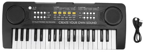 Pianoforte Elettronico a 37 Tasti, Strumenti Musicali Portatili con Tastiera per Pianoforte Multifunzionale per Bambini