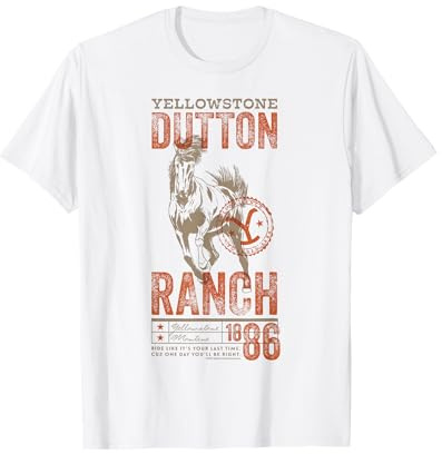 Yellowstone Dutton Ranch 1886 Horse Poster T-Shirt
