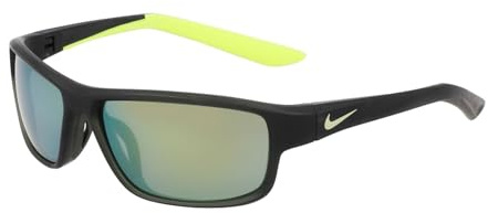 NIKE Brille Größe 55 mm Matte Sequoia/Gelb Mirror Eye Size: 55 Bridge: 13
