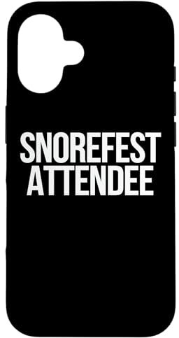 Snorefest Attendee Funny Conference Seminar Office Work Case for iPhone 16