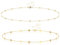 2 Stück Bauchkette Gold Damen, Sexy Bikini Strand Geschirr Waist Beads, Vergoldet Layered Taillen Kette Boho Body Chain, Belly Chain für Frauen Mädchen