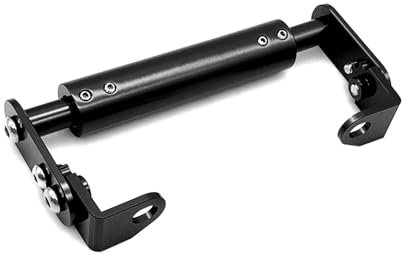 Support Navigation Plaque De Navigation Support Universel De Navigation GPS pour Téléphone Moto Tout-Terrain De Petite Cylindrée, Barre D'extension(Black)