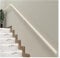 Robuste Holztreppe il 2,2 m (7,2 ft) – Wandmontierte Bannisterschiene für Treppen, Unterstützung für ältere Menschen & Kinder, komplettes Set in Weiß