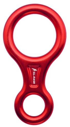 Wisyurt 35KN Rock Climbing Carabiner Figure 8Rappelling Rope Descender Aluminum Figure Belay Device Abseiling Downhill Equipment