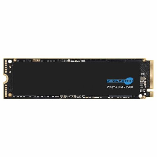 SIMPLETEK - SSD Interno M.2 NVME PCIe 4.0 2280 da 500GB 3D TLC - Gen4 x4 | Ideale per PC Laptop Notebook Memory Vault Desktop