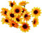 Glorex Sonnenblumenblüten 30-35mm 15 Stück