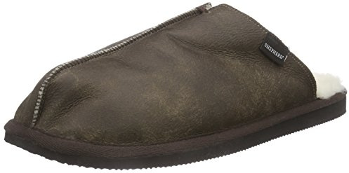 Shepherd of Sweden - Hugo Lammfell-Hausschuhe - Herren - 100% Echtes Lammfell - Schlupfmodell - Bequem - Weich und warm