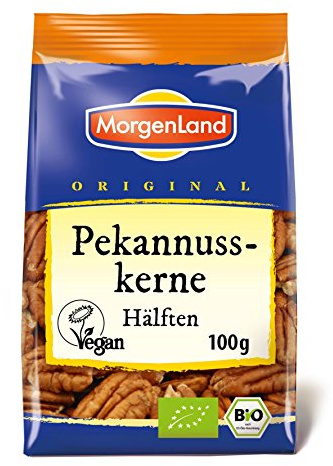 Morgenland Pekannusskerne halbe 100g Bio Nüsse, 1er Pack (1 x 100 g)