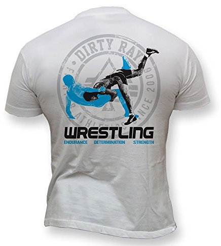 Dirty Ray Kampfsport Wrestling Herren Kurzarm T-Shirt DT14 (XL)