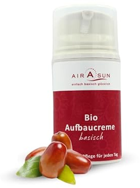 Aufbaucreme basisch bio Basencreme ohne Glycerin, ohne Sulfate, ohne Emulgator, ohne Silikon, ohne Konservierungsstoffe - 50 ml