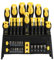 Toolland Coffret de tournevis et embouts avec support, magnétique, à fixation murale, en chrome-vanadium, 42 pièces
