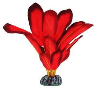 Betta Realistic Silk Artificial Aquarium Plants ~ 30cm Silk Red Plant