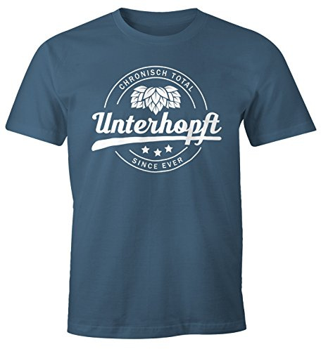 MoonWorks Chronisch Unterhopft Total Herren T-Shirt Since Ever Fun-Shirt