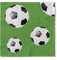 Sovie HOME Serviette FUSSBALL aus 3-lagigem Tissue 33 x 33 cm, Einweg-Servietten ideal für Feiern WM Fussball Bundesliga, 20 Stück Grün
