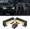 HEHEMM Lumières 2PCS 8 LEDs d'urgence Stroboscopique Feux de Détresse et de Secours Clignotant Feux D'avertissement 12V Universel pour Voiture Camion Remorque(Ambre)
