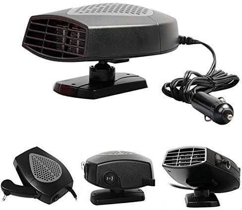 B22D 12V Auto Heizlüfter – 150W Tragbare Keramik Heizung & Kühlung Ventilator, Überhitzungsschutz, Schnelles Heizen, Defroster für Windschutzscheibe, 2-in-1 Autoheizung & Kühlung