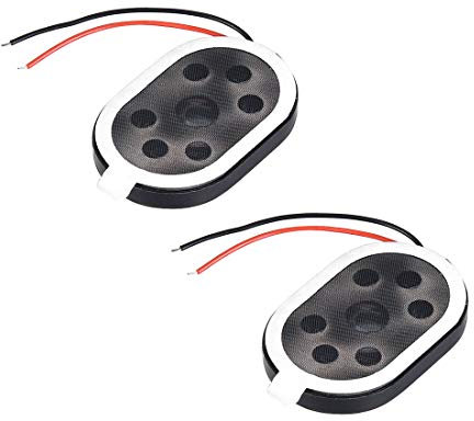 sourcing map 2St 1,5W 8 Ohm Mini-Speaker Lautsprecher DIY-Lautsprecher 20mmx30mm