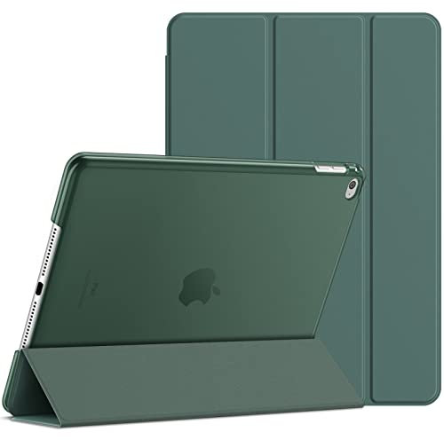 JETech Hülle für iPad Air 2, Schutzhülle mit Ständer Funktion und Auto Schlaf/Wachen (Neblig Grün)