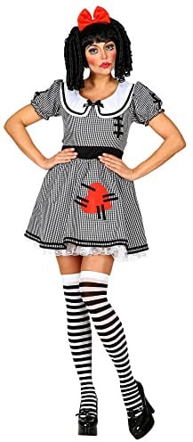 W WIDMANN MILANO Party Fashion - Kostüm Horror Puppe, Kleid, Killerpuppe, Halloween