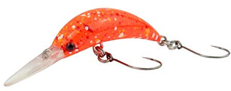 Fishing Tackle Max Unisex – Erwachsene 10C5200344C10 FTM Mega Masu MR Wobbler 3,5cm 35mm 2,5g UV Camou Orange 5200344 Ultra Light Fischen Forellenangeln Barschangeln, Bunt, Normal