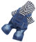balacoo Salopette Striped Denim Per Cani Con Bretelle Zampe Elegante Taglia Abbigliamento Per Animali Domestici Comfortevole e Alla Moda