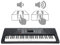 FunKey 61 Edition Touch Keyboard - 61 Tasten - Touch Response - 300 Sounds & 300 Rhythmen - Begleitautomatik und Lernfunktionen - USB-, Mikrofon- und Kopfhöreranschluss - Schwarz