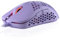 HK Gaming Mira M Ultraleichte, Mit Wabenmuster Versehene, Beidhändige, Kabelgebundene RGB Gaming-Maus - 6 Tasten - 12 000 CPI - 63 g (Mira-M, Lavendel)
