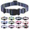 Mihqy Hundehalsband, Verstellbares, Weich & Komfort Hunde Halsband, Böhmisches, Blumen, geometrisches, Stammes Design, für Kleine, Mittlere und Große Hunde(Böhmisches Blau,S)