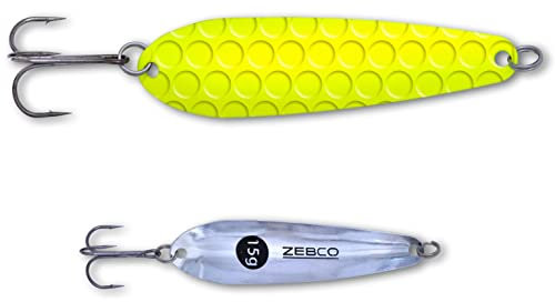 Zebco Premium Trophy Z-Fat Spoon Löffel Blinker-Angelköder für Allround Raubfisch-Angeln Angel-zubehör, Clown, 20 g