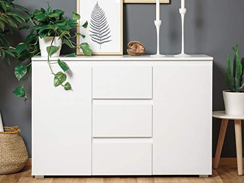 Kommode Beistellschrank Sideboard Anrichte Standschrank Schrank Ravenna III Blanco matt