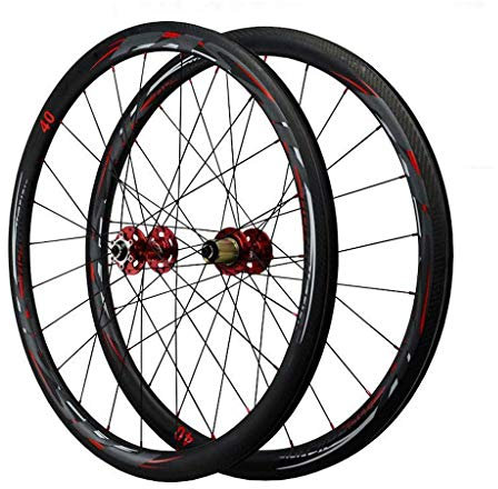 lkpqdwqz Rennrad Carbon Laufradsatz 700C Fat Ring Scheibenbremsräder, Vorderrad-835g Hinterrad-925g