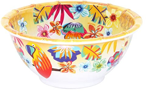 Les Jardins de la Comtesse - Petit Bol en Mélamine - Perroquets de Bahia - Multicolore - Ø 15 cm - Service de Table - Collection de Vaisselle Quasi-Incassable