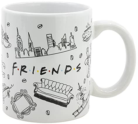 Stor TAZA CERAMICA 325 ml FRIENDS EN CAJA REGALO, 683