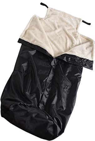 Milageto Rollstuhldecke, Bein-Fuß-Rückenschutz mit Reißverschluss, kuschelig, Rollstuhl, warme Tasche für Winter, kaltes Wetter, universelle