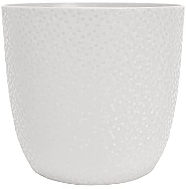 EDA - Cache-Pot Opale Ø 18,5 cm - Blanc Ivoire
