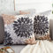 2er Set Kissenhülle 40x40cm Kissenbezug Braun Blumen Pflanzen Grau Frühling Kissenbezug Abstrakt Quadratischer Weicher Sofakissen Couchkissen für Outdoor Garten Sofa Bank Bett Auto Dekorativer