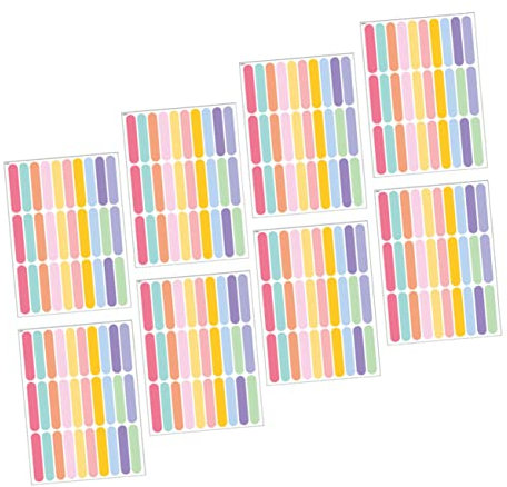 Garneck Kinderzimmer Wandtattoo 8 Bögen Farbstreifen Wandsticker Nordic Kindertapete Sticker Für Kinder Sticker Für Streusel Wandtattoo Pvc Sticker Baby Pvc Streusel-Wandkunst-Kit