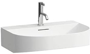 LAUFEN Sonar Waschtisch unterbaufähig, 3 Hahnlöcher, ohne Überlauf, 600x420mm, H8103424001581, Farbe: Weiß mit LCC