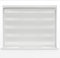 White Dual Layer Zebra Day & Night Roller Blinds Light Filtering Material with Metal Brackets & Fittings 180cm Width x 160cm Length