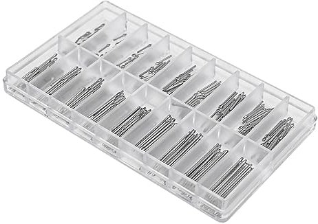 360PCS NUZAMAS Watch Split Pin 6-23mm Watch Band Link Cotter Pin Assortment Stainless Steel Watch Bracelet Pin for Watch Band Repair Kit 0.8mm Dia