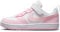 NIKE Court Borough Low RECRAFT (PS), Sneaker, White Pink Foam, 28.5 EU