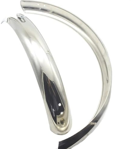 ORBIBA Fahrrad Schutzblech 18 Zoll 20 Zoll Retro Rennrad Schutz Fahrrad Fender Edelstahl Kotflügel vorne hinten Flügel Fender Fahrradzubehör (Color : 20 inch V Brake)