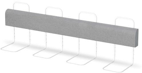 SWANEW 1X Bettgitter für Kinder 200cm, Baby Bettschutzgitter 5-Loch Höhenverstellbar, Weich Rausfallschutz Bett, Kinderbettgitter für Familienbett und Kinderbett, Grau