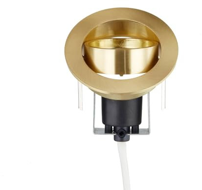 Lindby Einbaustrahler Sunil (Modern) in Gold/Messing aus Aluminium (1 flammig, GU10) - HV-Einbaustrahler Einbauleuchte Wohnzimmerleuchte