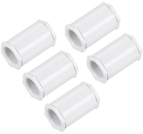 sourcing map 5PCS Conduit Adaptor Double Female PVC Lock Nut for 20mm Tube Dia Seal Connect for Conduit Box DIY Project