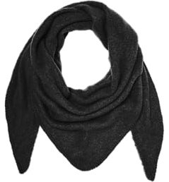VERO MODA Vmcally Triangle Scarf Ga Noos Schal, Black/Detail:Black Melange, ONE Size