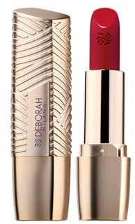 Deborah Milano - Rossetto Milano Red, N.13 Audacious Red, Colore Pieno e Brillante, con Acido Ialuronico per un Comfort Estremo a Lunga Tenuta