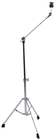 Beckenständer, 23,2-47,2 Zoll Höhenverstellbarer Standard-Beckengalgenständer mit Gummifüßen, Robuste Becken-Geradeständer-Trommelhardware für Crash-, Ride- und Splash-Becken