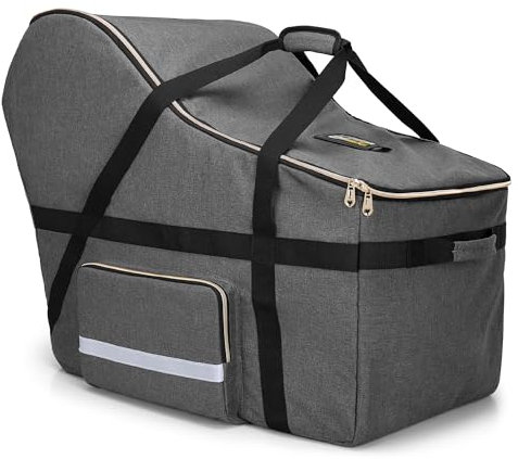 Teamoy Reisetasche für Kleinkinderautositze, Autositz Gate Check Taschentasche, gepolsterte Autositztasche, kompatibel mit allen Nuna Pipa Autositzen und Basis, Grau
